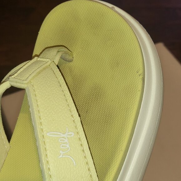 Reef Sierra Sandal Flip Flop Lime Yellow - Picture 9 of 13